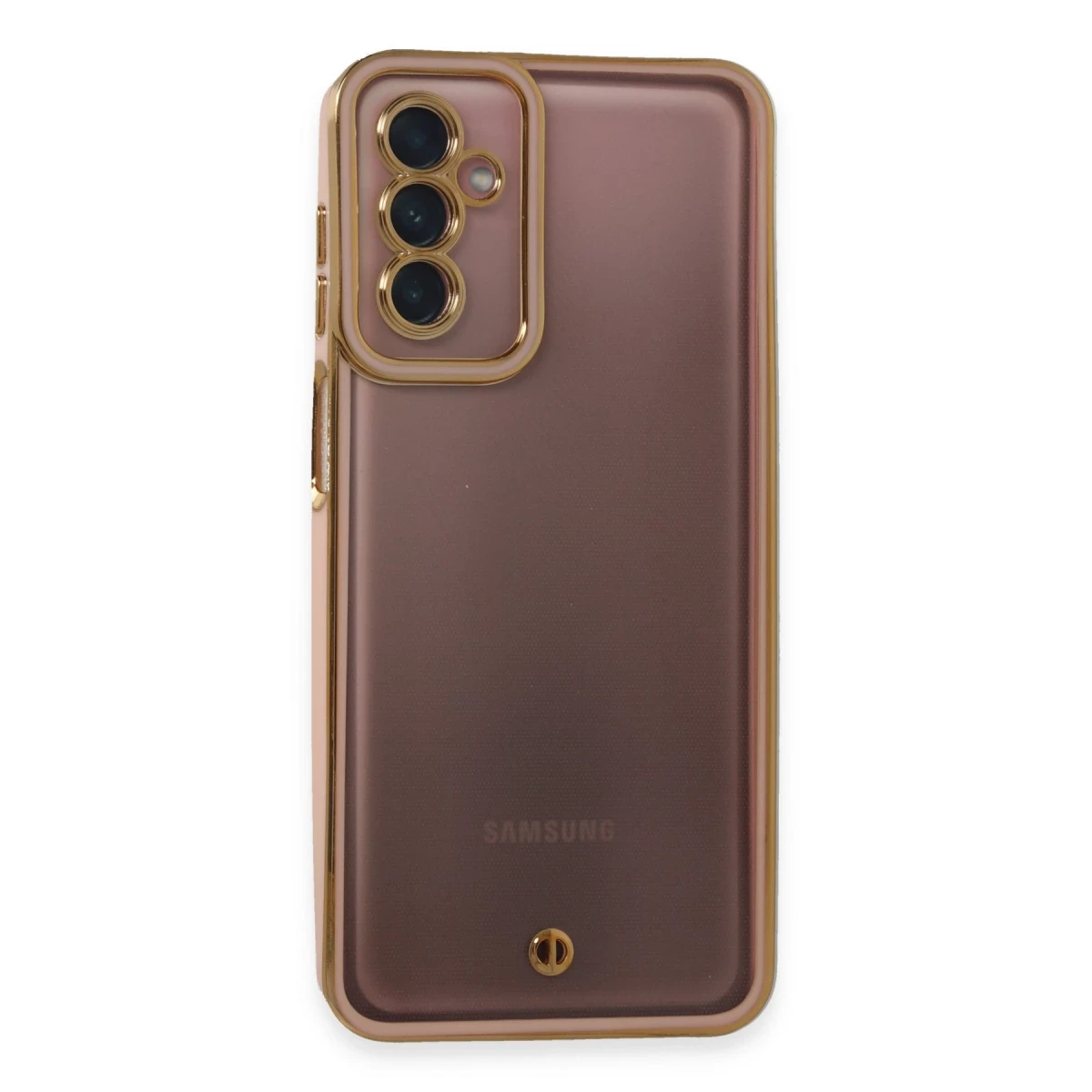Newface Samsung Galaxy M23 Kılıf Liva Lens Silikon - Pudra