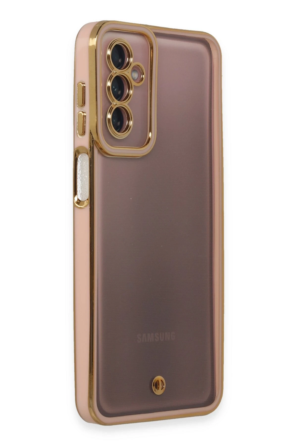 Newface Samsung Galaxy M23 Kılıf Liva Lens Silikon - Pudra