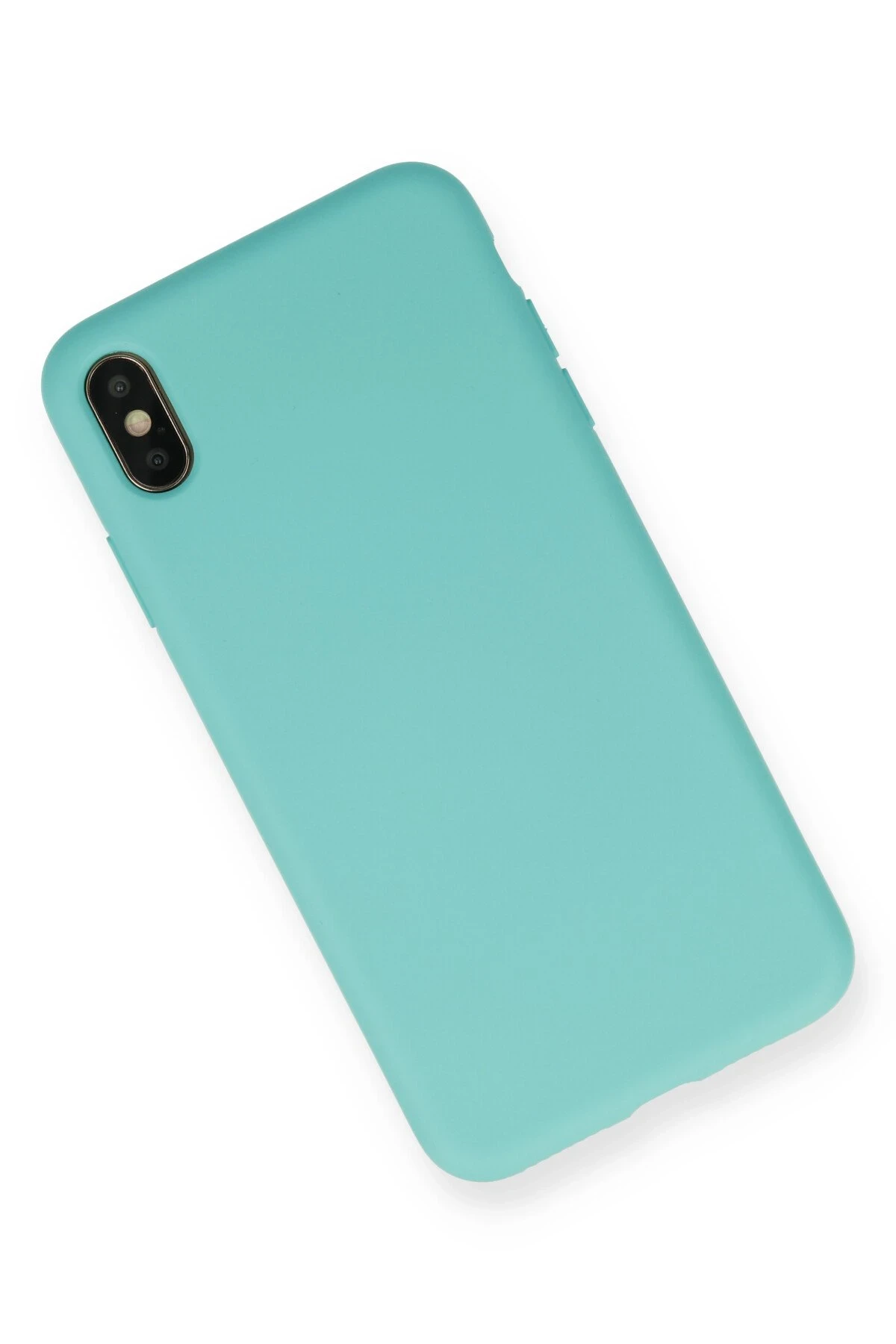 Newface iPhone XS Max Kılıf Nano içi Kadife Silikon - Turkuaz