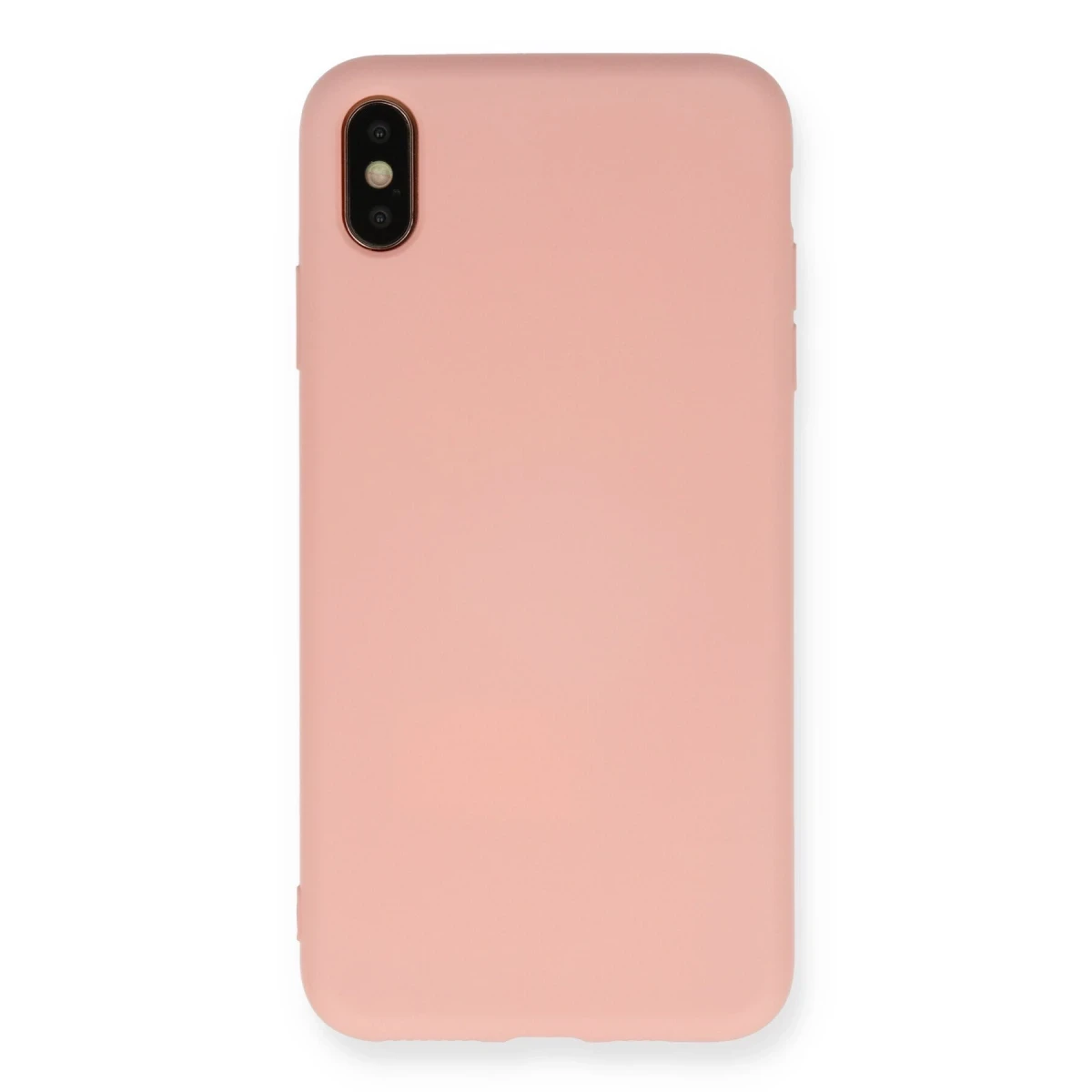 Newface Apple iPhone XS Max Kılıf Nano içi Kadife Silikon - Pembe