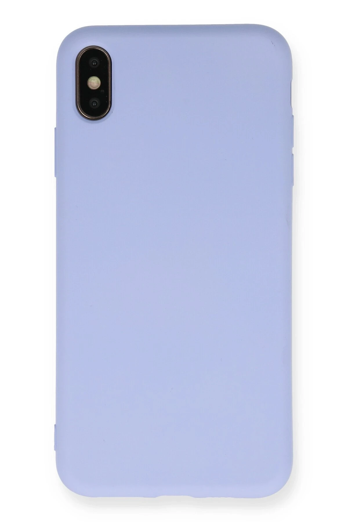 Newface iPhone XS Max Kılıf Nano içi Kadife Silikon - Lila