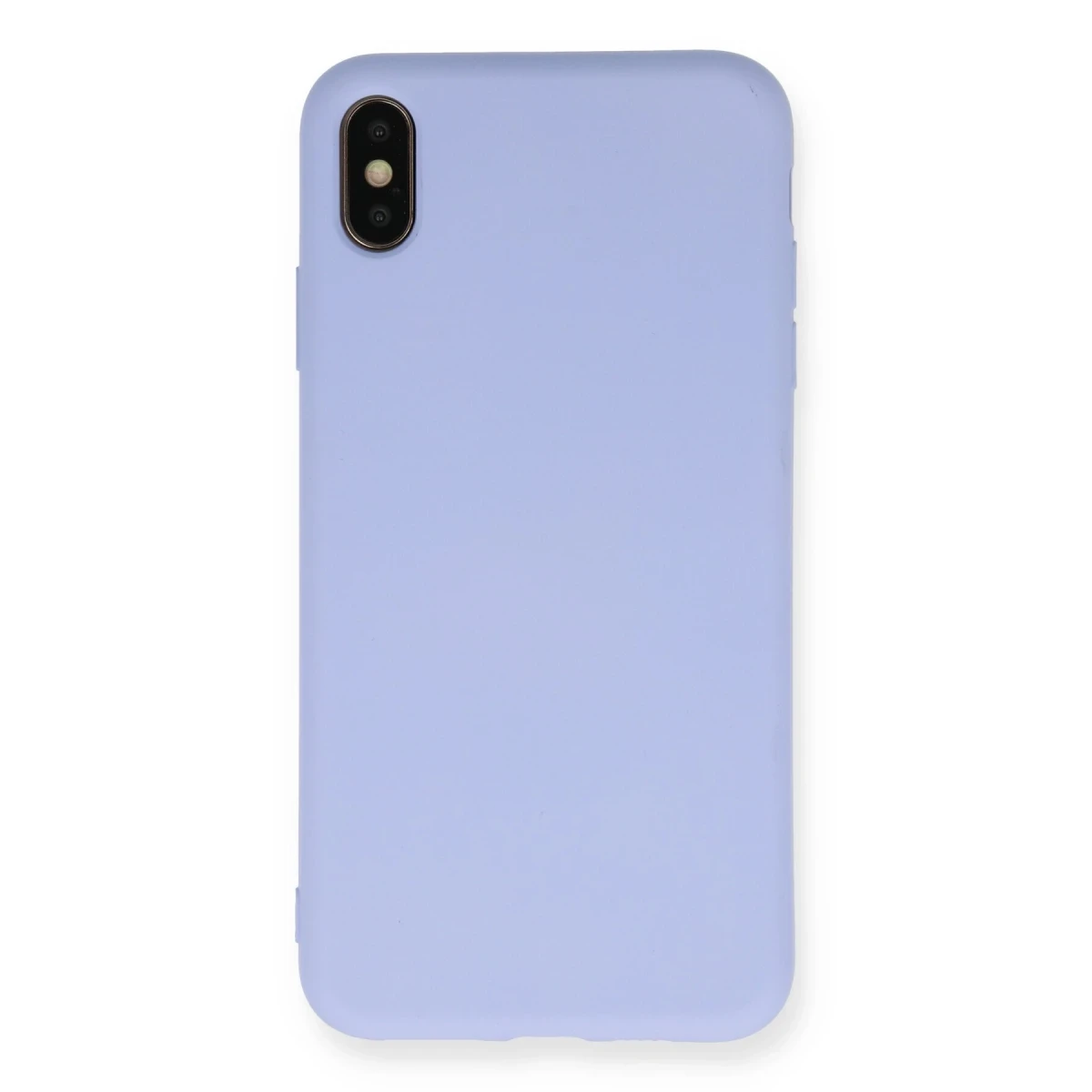 Newface Apple iPhone XS Max Kılıf Nano içi Kadife Silikon - Lila