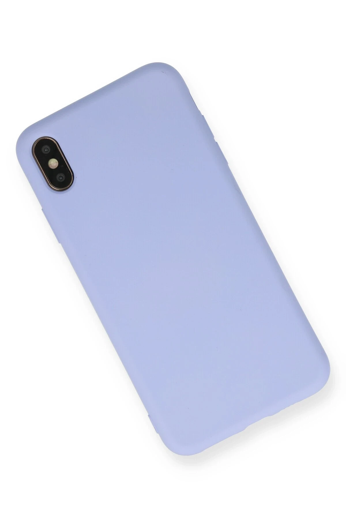 Newface iPhone XS Max Kılıf Nano içi Kadife Silikon - Lila