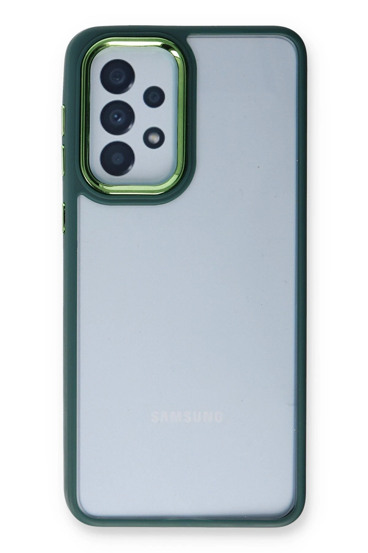 Newface Samsung Galaxy A53 5G Kılıf Dora Kapak - Haki Yeşil