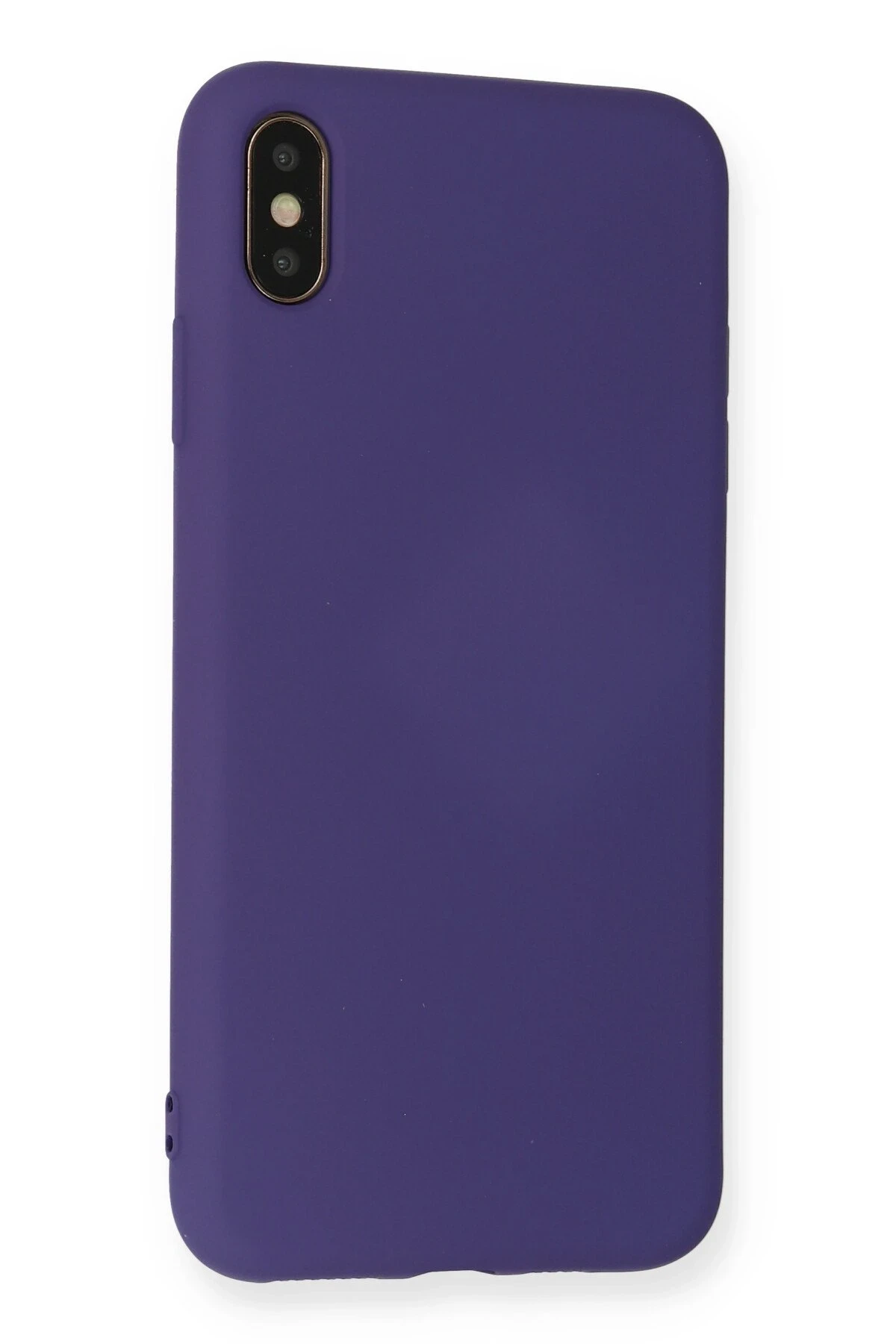 Newface iPhone XS Max Kılıf Nano içi Kadife Silikon - Mor