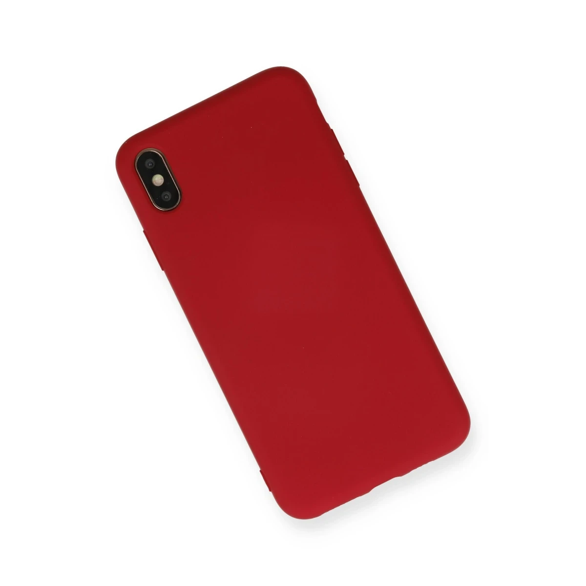 Apple iPhone XS Max Kılıf Nano içi Kadife Silikon - Kırmızı