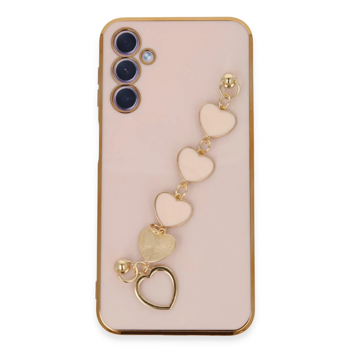 Newface Samsung Galaxy A24 4G Kılıf Esila Silikon - Pudra