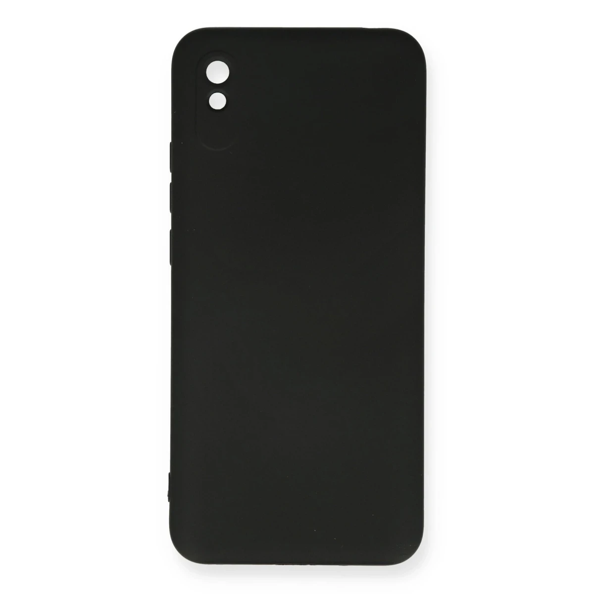 Newface Xiaomi Redmi 9A Kılıf Nano içi Kadife Silikon - Siyah