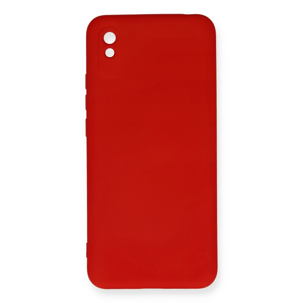 Newface Xiaomi Redmi 9A Kılıf Nano içi Kadife Silikon - Kırmızı