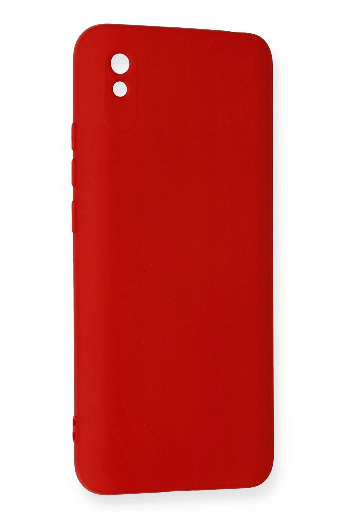 Newface Xiaomi Redmi 9A Kılıf Nano içi Kadife Silikon - Kırmızı