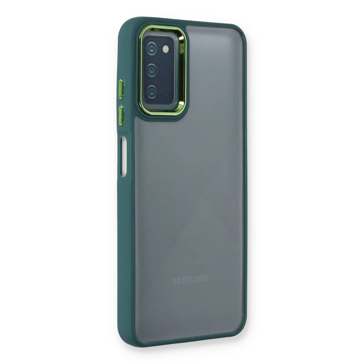 Newface Samsung Galaxy A03S Kılıf Dora Kapak - Haki Yeşil