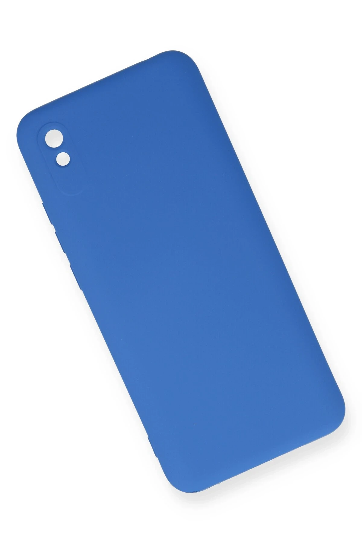 Newface Xiaomi Redmi 9A Kılıf Nano içi Kadife Silikon - Mavi