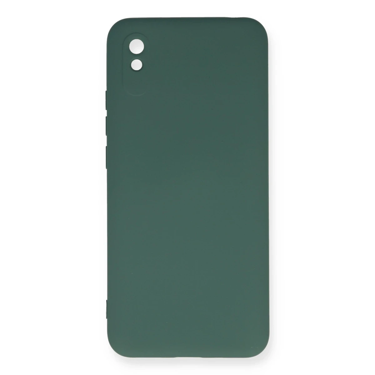 Newface Xiaomi Redmi 9A Kılıf Nano içi Kadife Silikon - Koyu Yeşil