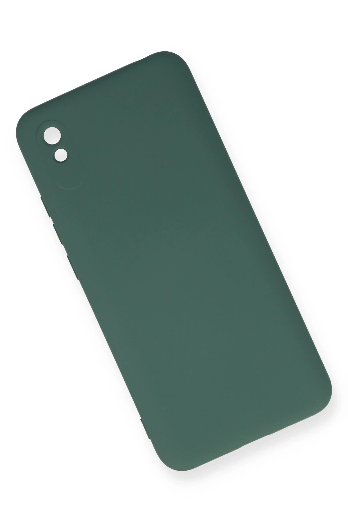 Newface Xiaomi Redmi 9A Kılıf Nano içi Kadife Silikon - Koyu Yeşil