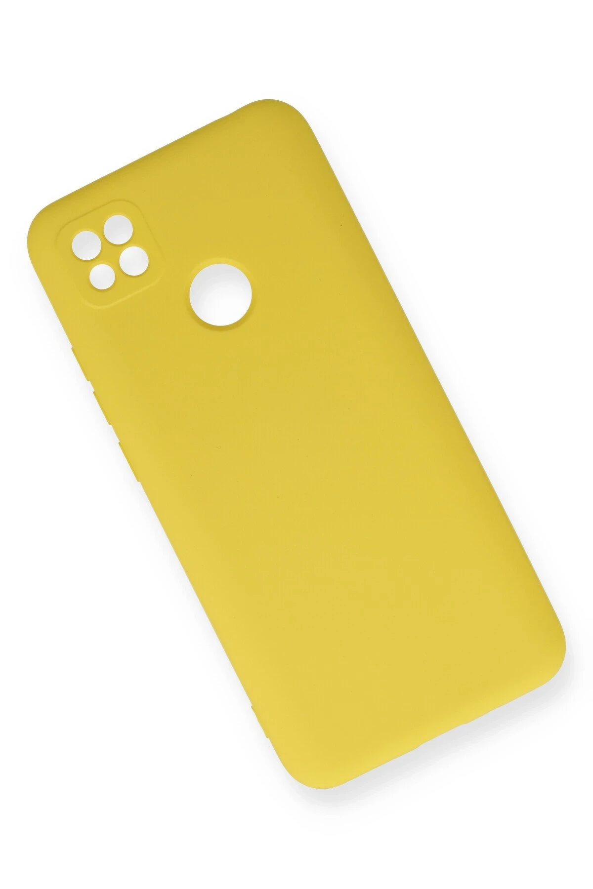 Newface Xiaomi Redmi 9C Kılıf Nano içi Kadife Silikon - Sarı