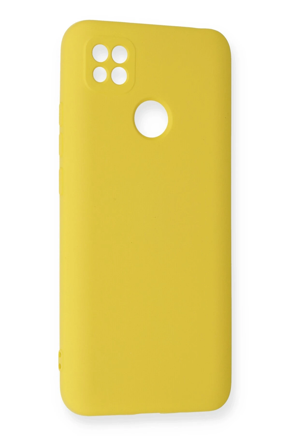 Newface Xiaomi Redmi 9C Kılıf Nano içi Kadife Silikon - Sarı