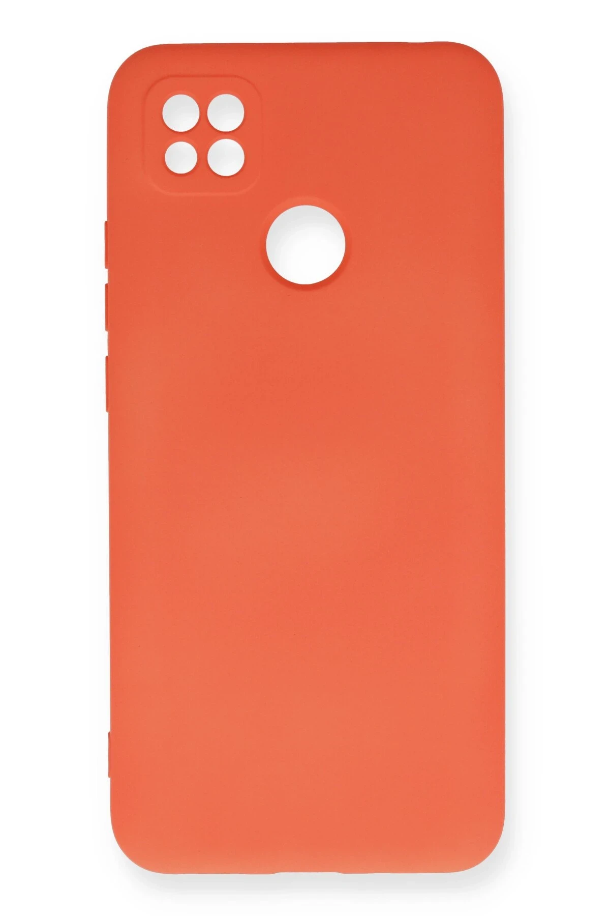 Newface Xiaomi Redmi 9C Kılıf Nano içi Kadife Silikon - Turuncu
