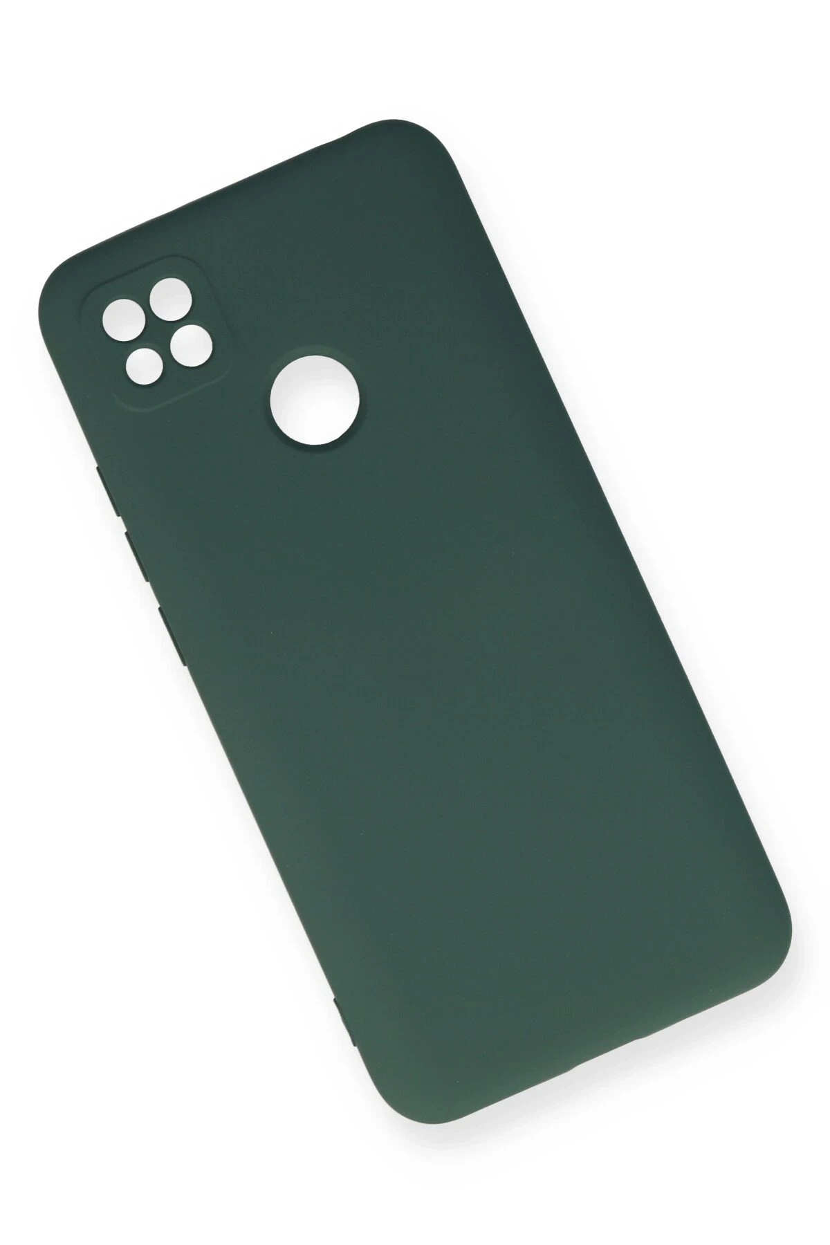 Newface Xiaomi Redmi 9C Kılıf Nano içi Kadife Silikon - Koyu Yeşil