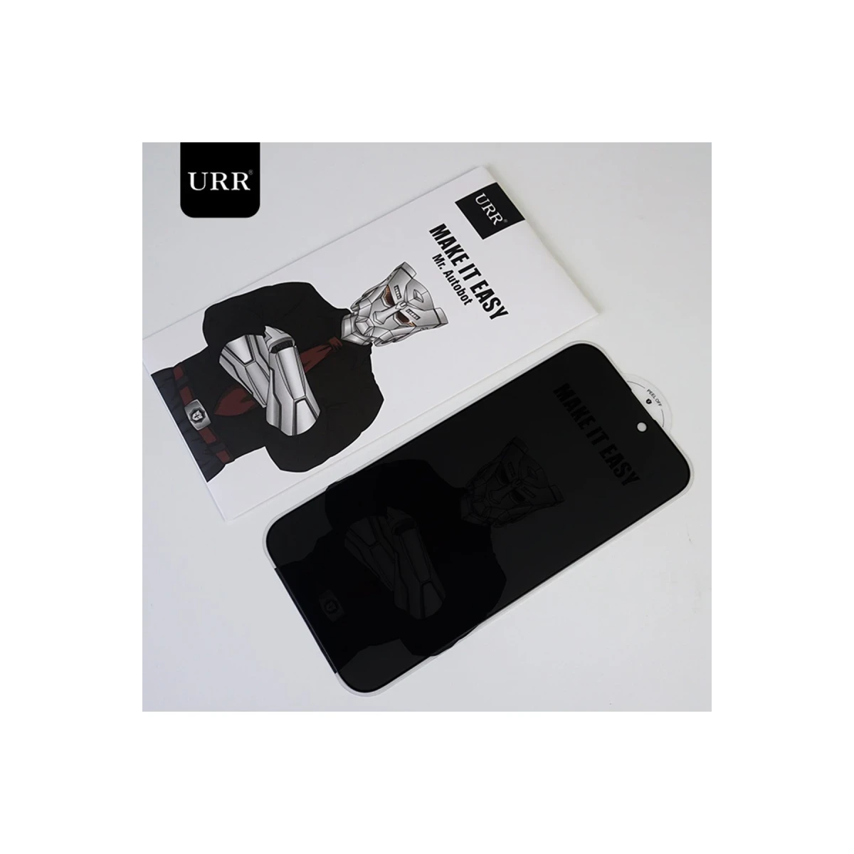 URR Apple iPhone 16 Pro Max 3D Privacy Resin Edge Cam Ekran Koruyucu - Siyah