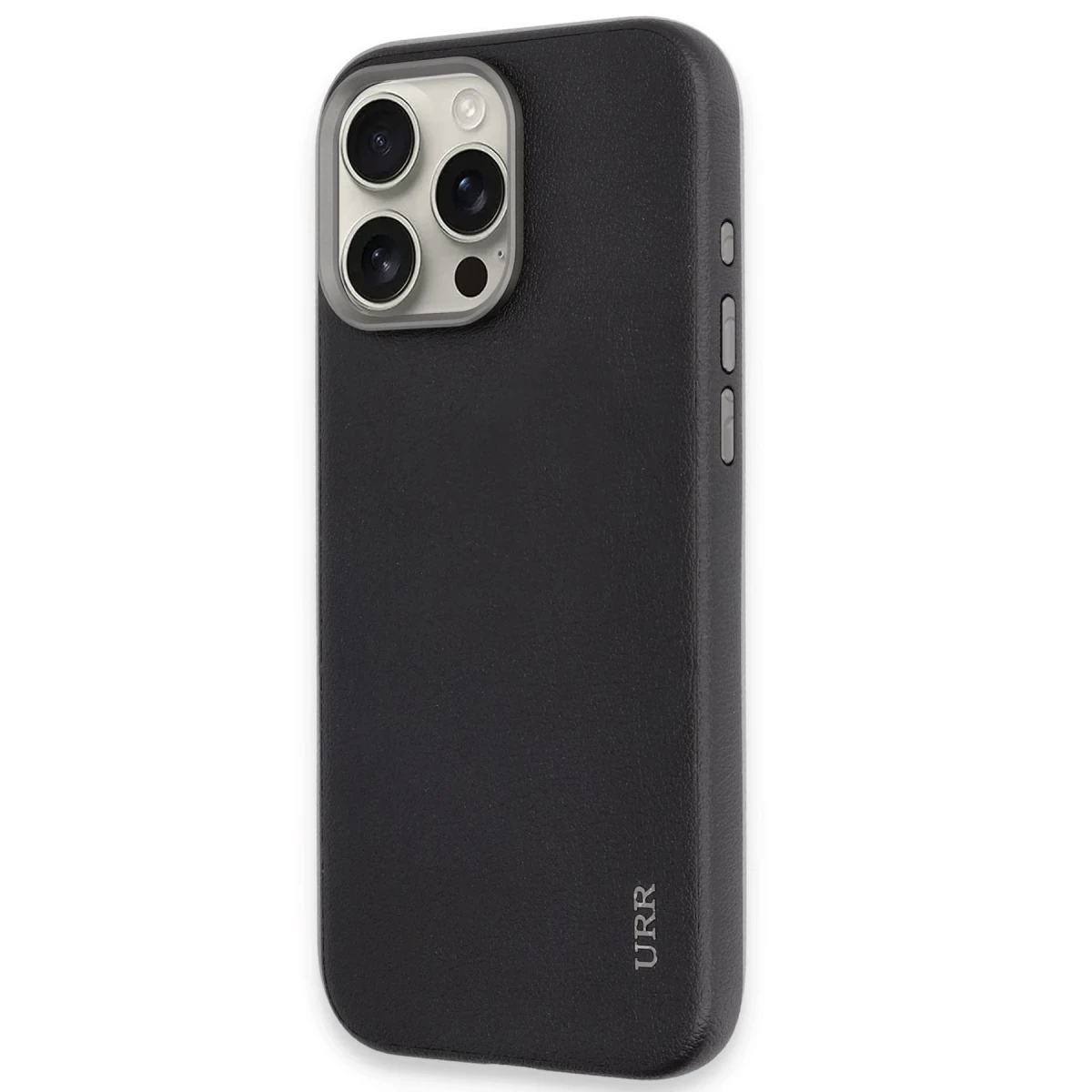 URR Apple iPhone 16 Pro Max Innovative Leather Magsafe Kapak - Siyah