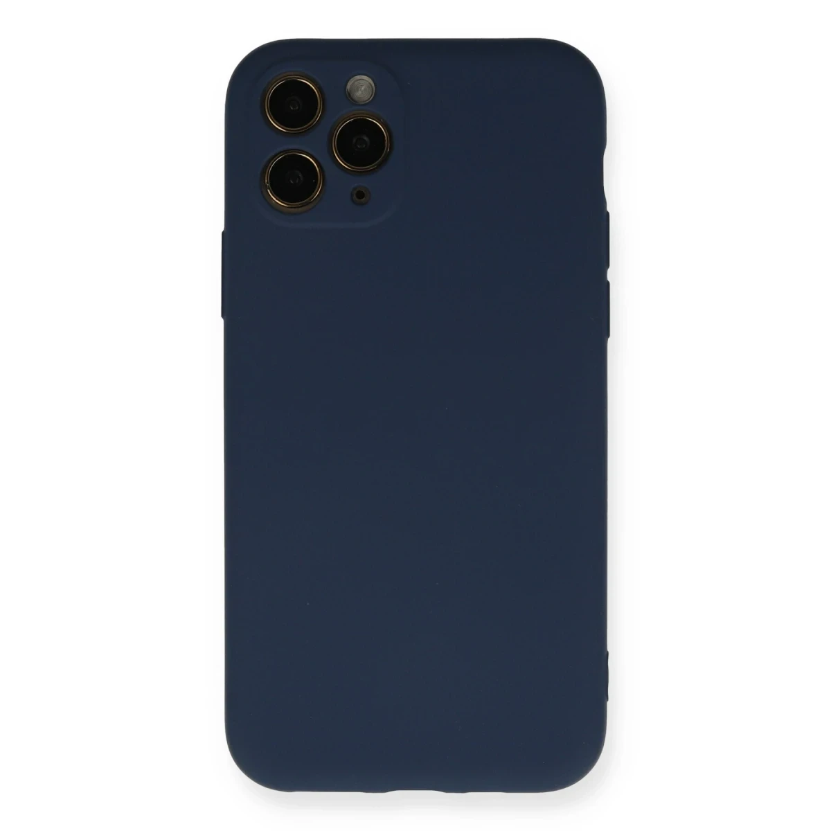 Newface Apple iPhone 11 Pro Kılıf Nano içi Kadife Silikon - Lacivert