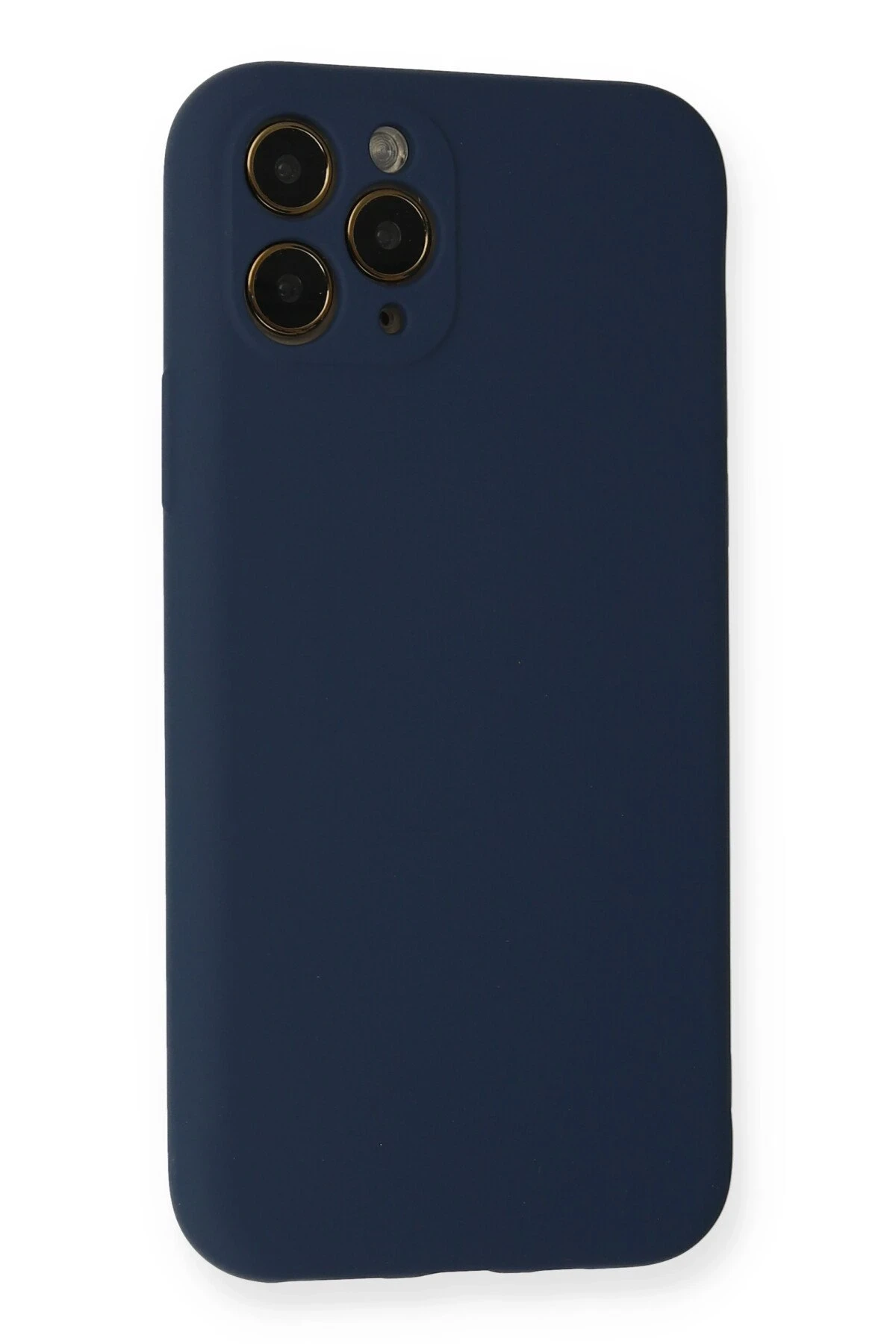 Newface iPhone 11 Pro Kılıf Nano içi Kadife Silikon - Lacivert