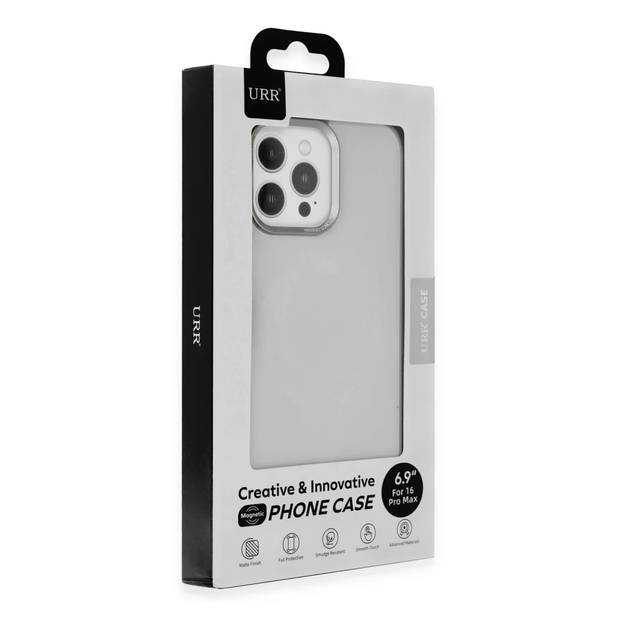 URR Apple iPhone 16 Pro Matte Pure Glass Magsafe Kapak - Titan Gri