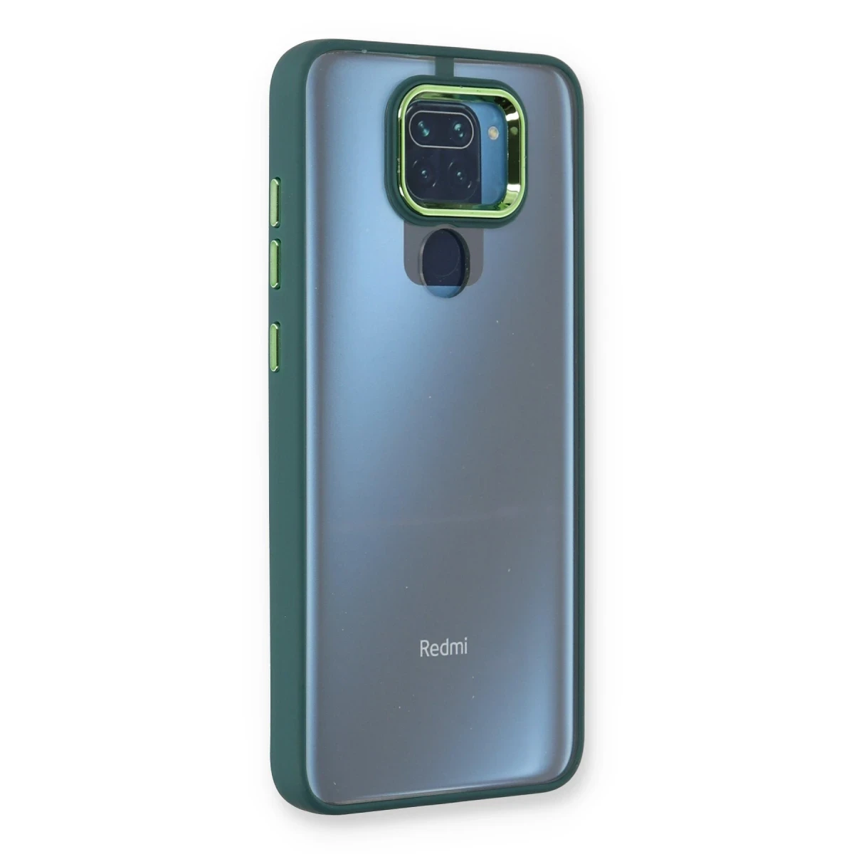 Newface Xiaomi Redmi Note 9 Kılıf Dora Kapak - Haki Yeşil
