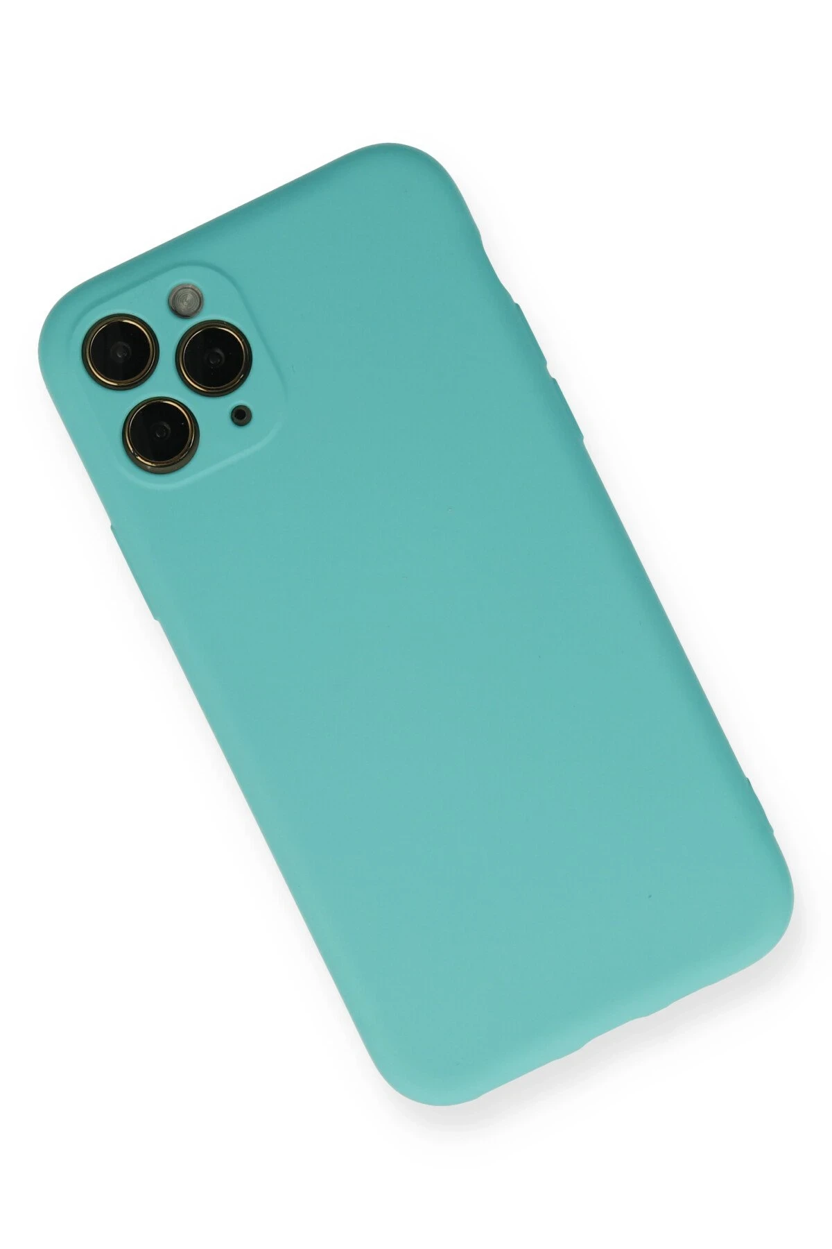 Newface iPhone 11 Pro Kılıf Nano içi Kadife Silikon - Turkuaz
