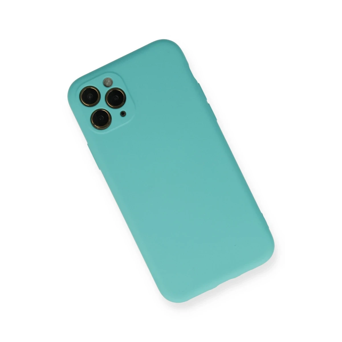 Apple iPhone 11 Pro Kılıf Nano içi Kadife Silikon - Turkuaz
