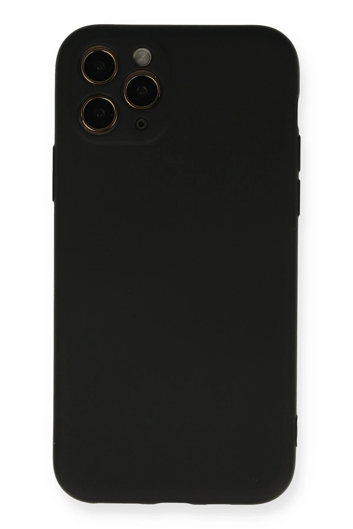Newface iPhone 11 Pro Kılıf Nano içi Kadife Silikon - Siyah
