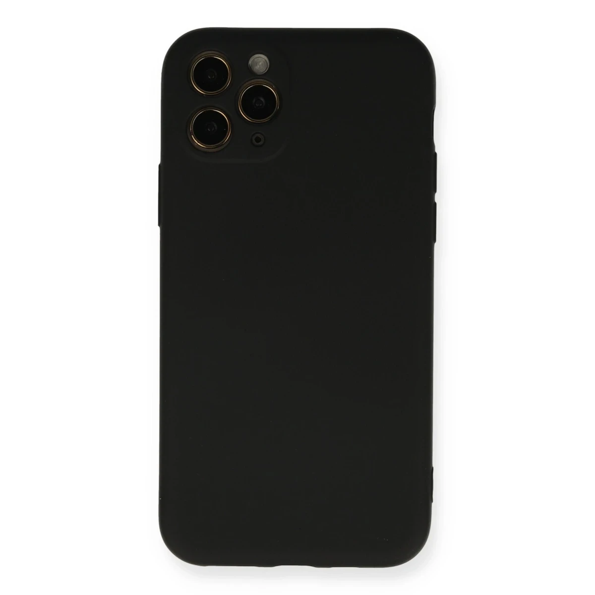 Newface Apple iPhone 11 Pro Kılıf Nano içi Kadife Silikon - Siyah