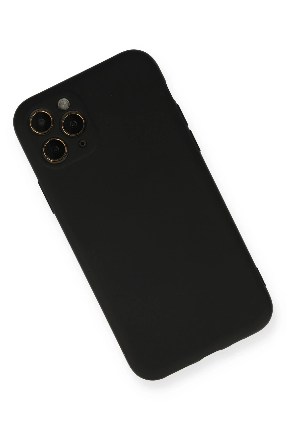 Newface iPhone 11 Pro Kılıf Nano içi Kadife Silikon - Siyah