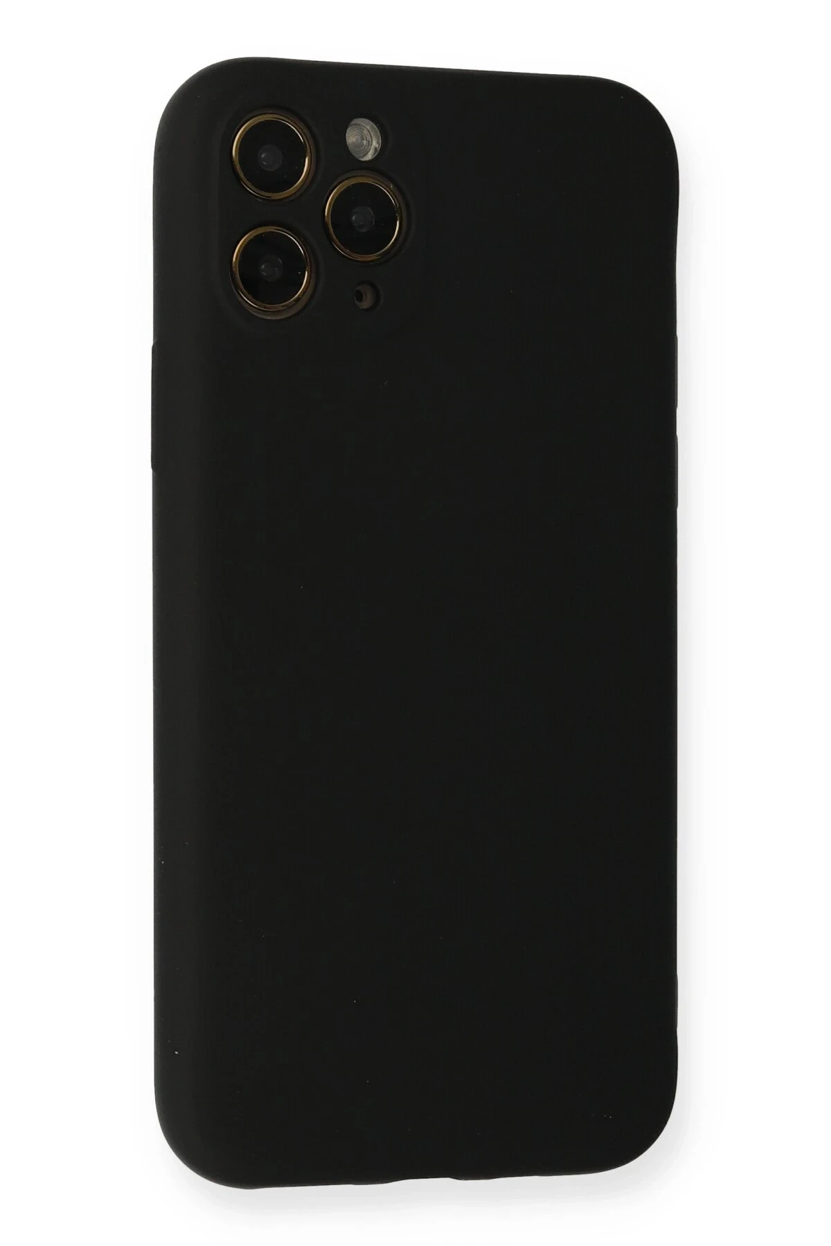 Newface iPhone 11 Pro Kılıf Nano içi Kadife Silikon - Siyah