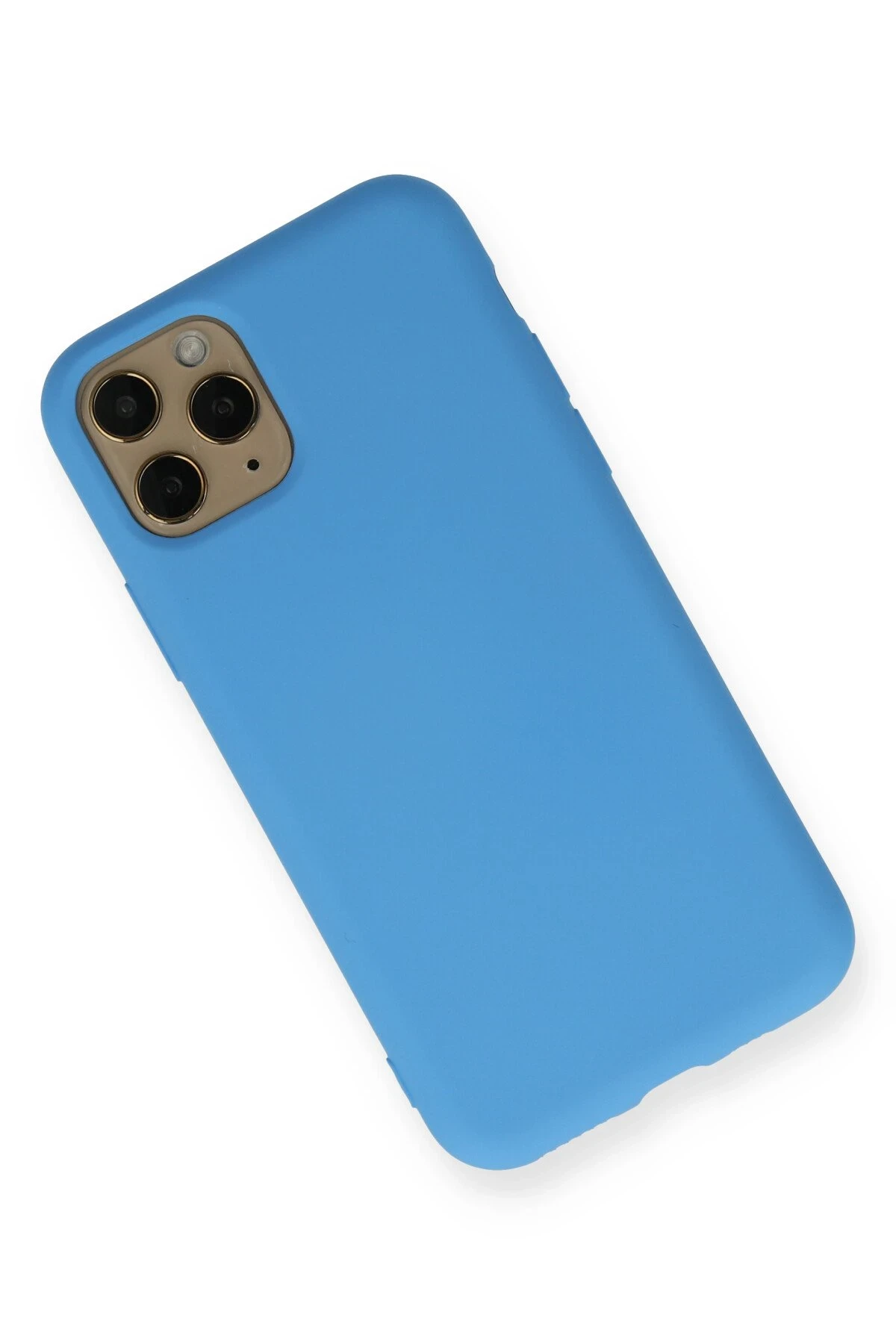 Newface iPhone 11 Pro Kılıf Nano içi Kadife Silikon - Mavi