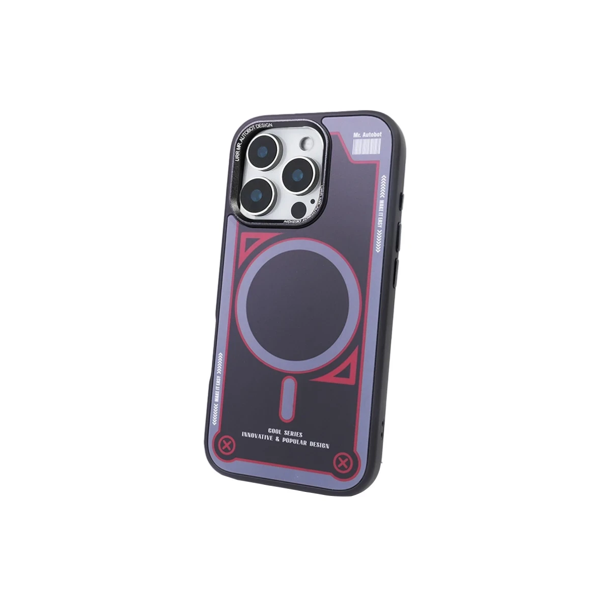 URR Apple iPhone 15 Pro Max Cool Series Matte Pure PC Magsafe Kapak - Siyah