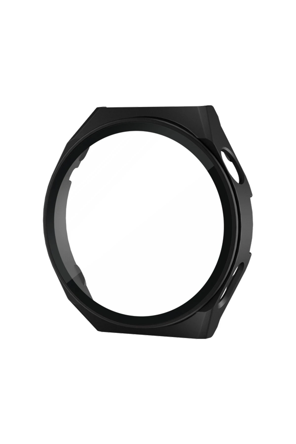 Newface Huawei Watch GT2 46mm Dota Camlı Kasa Ekran Koruyucu - Siyah