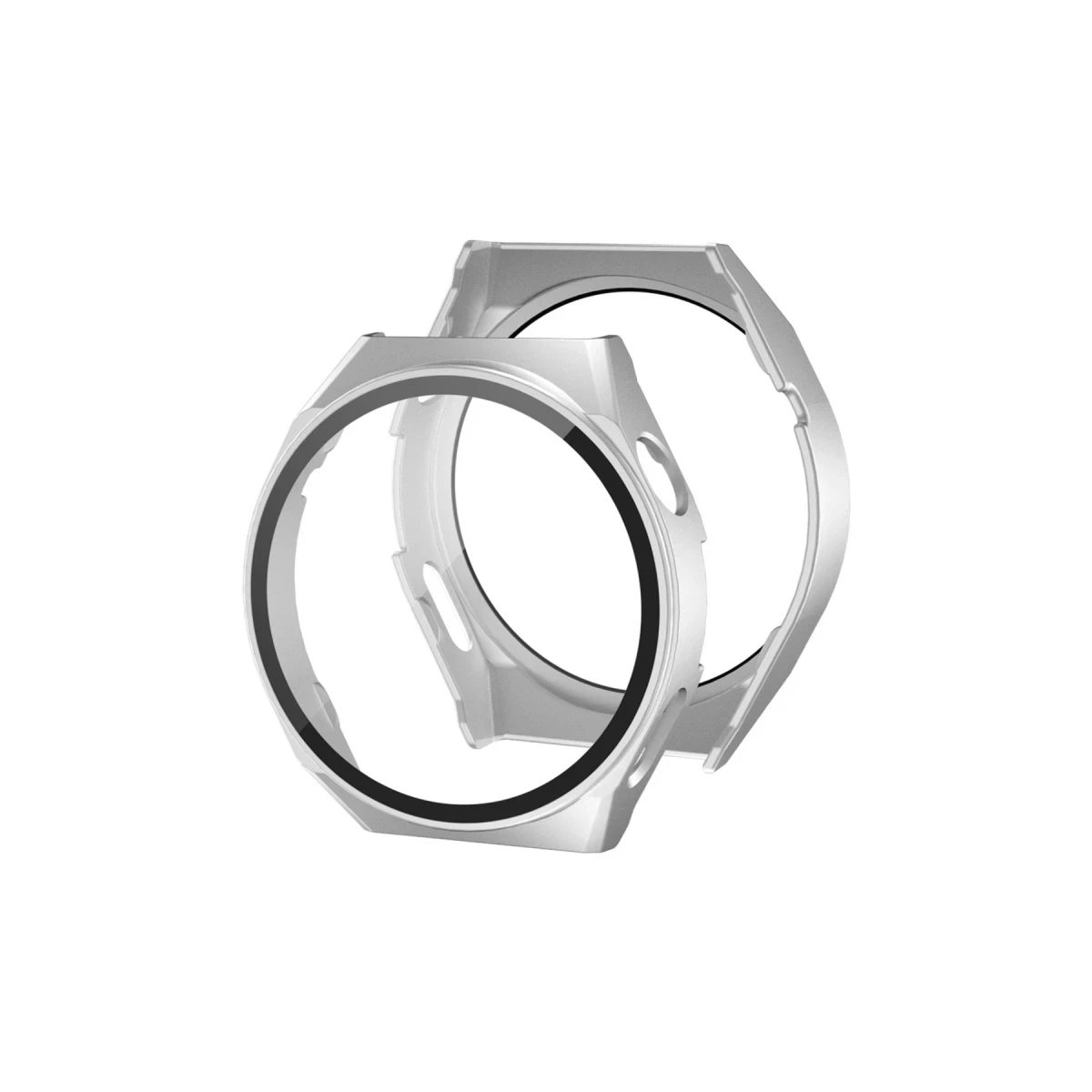 Huawei Watch GT2 46mm Dota Camlı Kasa Ekran Koruyucu - Gümüş