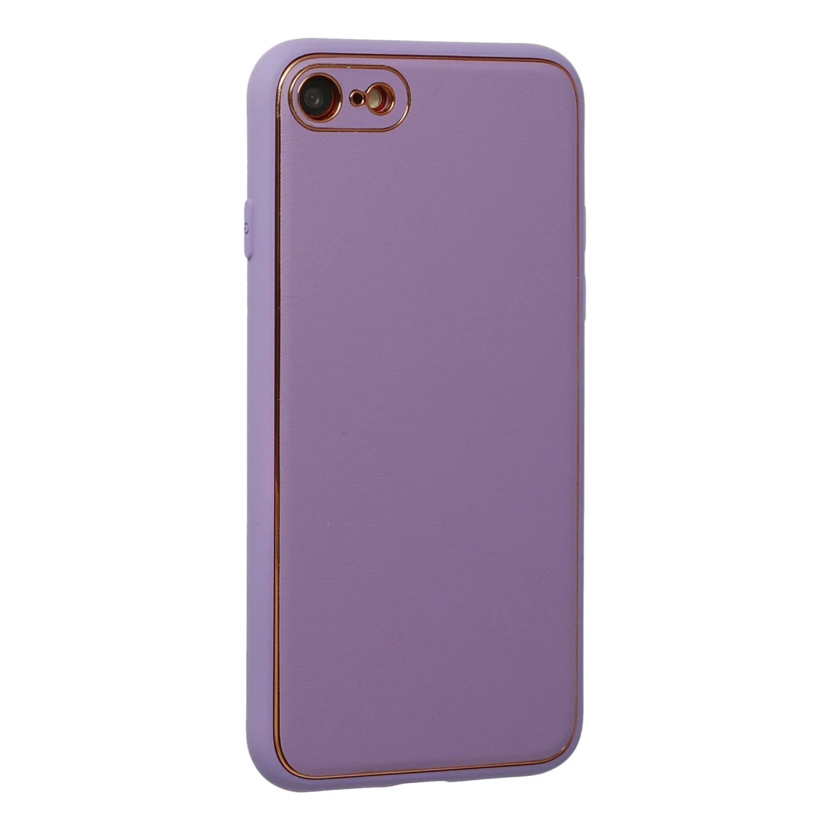 Newface Apple iPhone 7 Kılıf Coco Deri Silikon Kapak - Lila