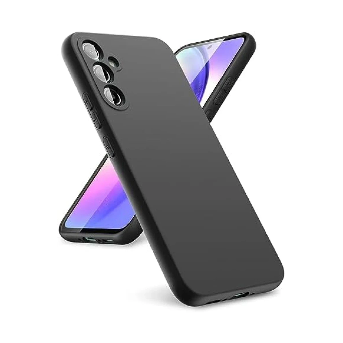 Newface Samsung Galaxy A24 4G Kılıf First Silikon - Siyah