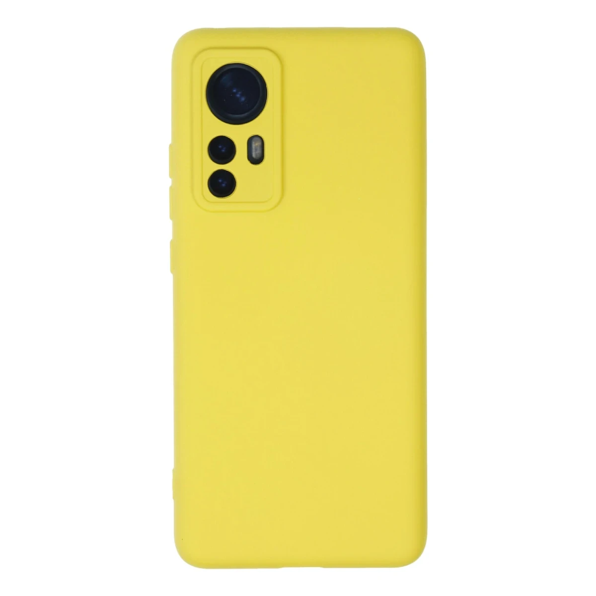 Newface Xiaomi Mi 12 Kılıf Nano içi Kadife Silikon - Sarı