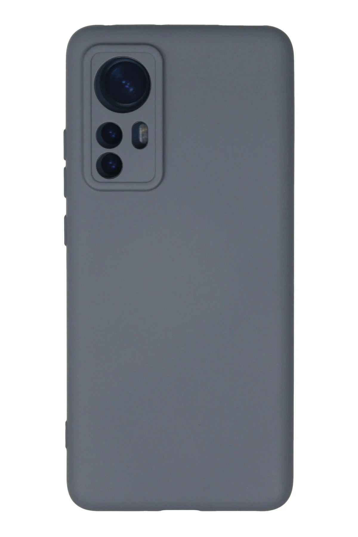 Newface Xiaomi Mi 12 Kılıf Nano içi Kadife Silikon - Gri