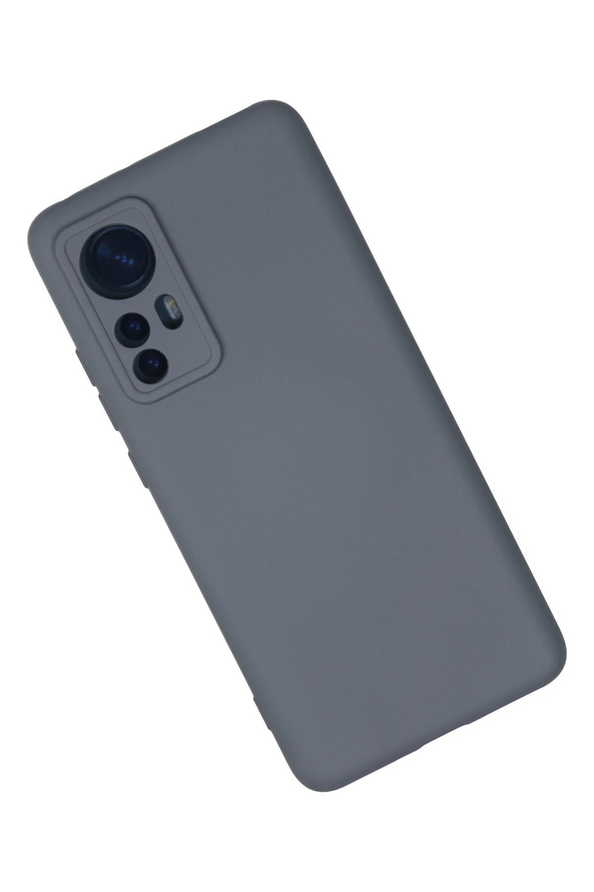 Newface Xiaomi Mi 12 Kılıf Nano içi Kadife Silikon - Gri