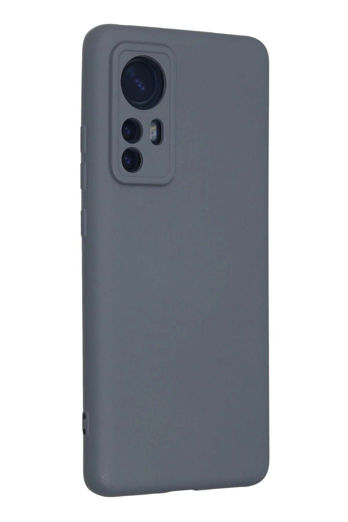 Newface Xiaomi Mi 12 Kılıf Nano içi Kadife Silikon - Gri