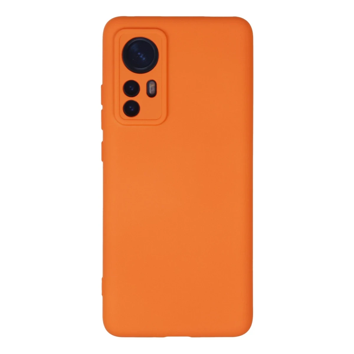 Newface Xiaomi Mi 12 Kılıf Nano içi Kadife Silikon - Turuncu
