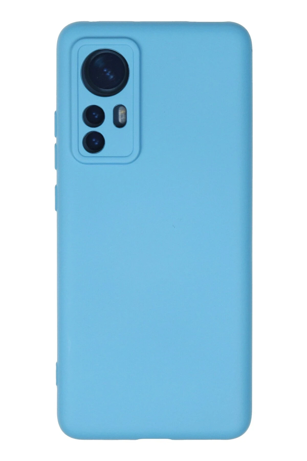 Newface Xiaomi Mi 12 Kılıf Nano içi Kadife Silikon - Mavi