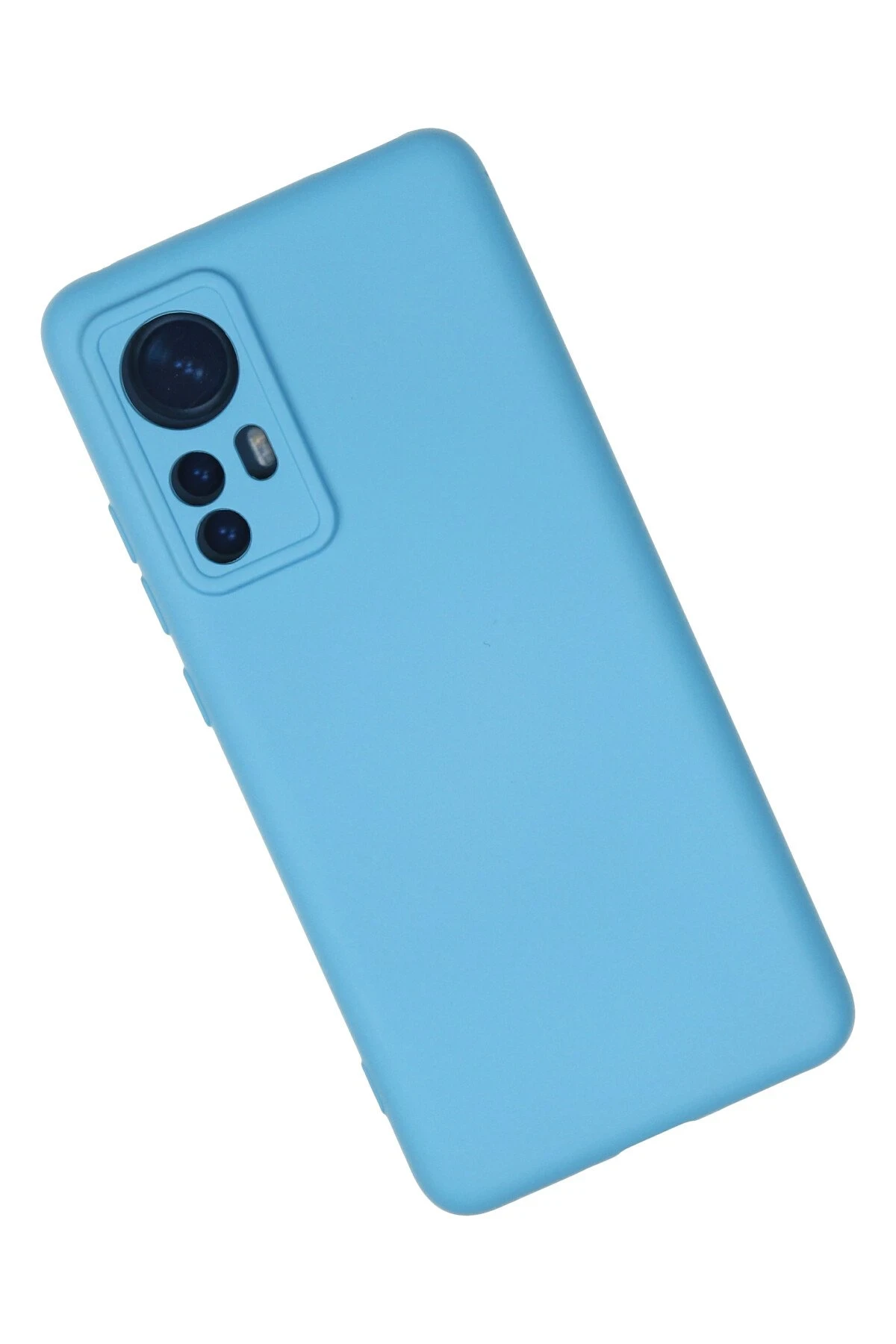 Newface Xiaomi Mi 12 Kılıf Nano içi Kadife Silikon - Mavi