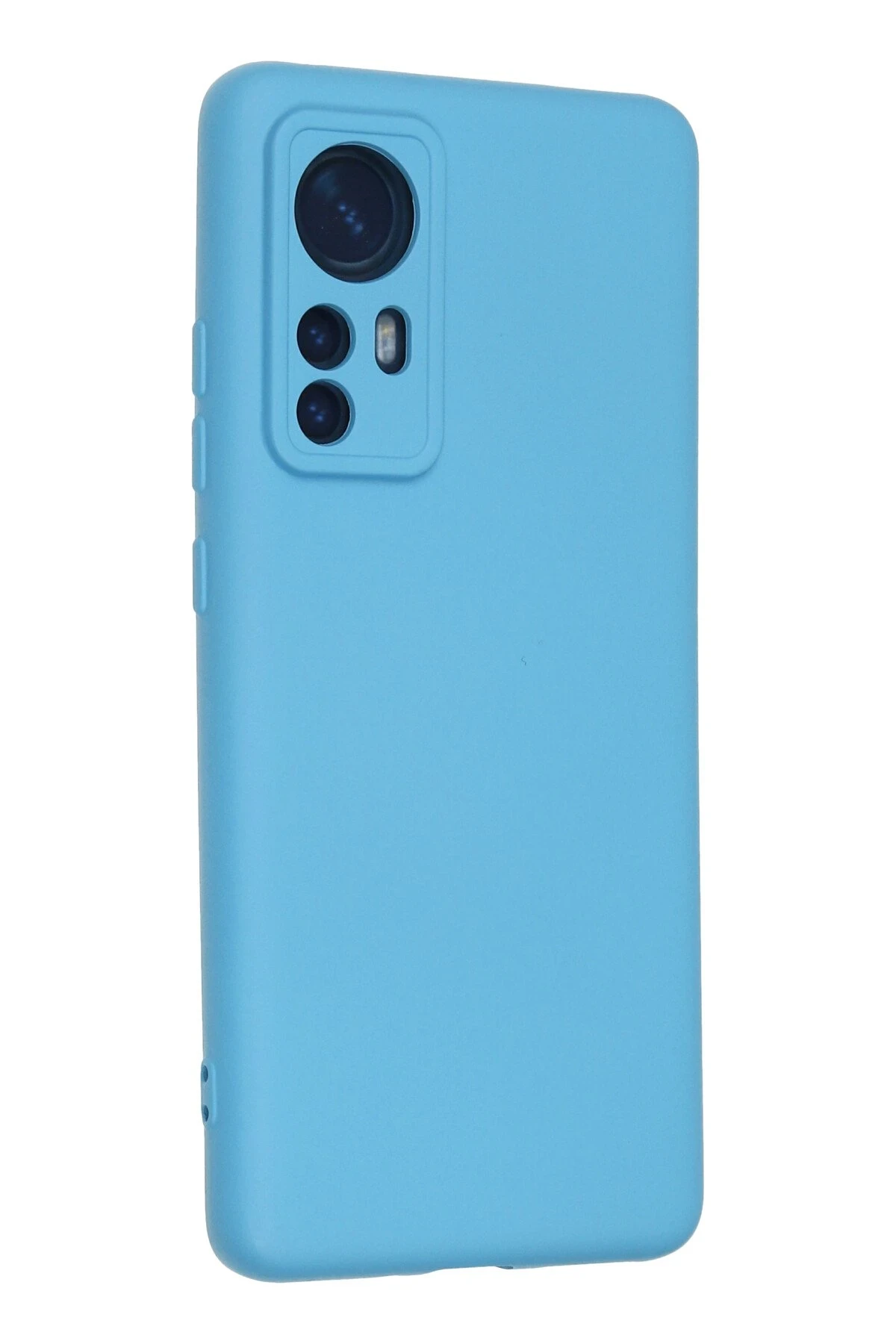 Newface Xiaomi Mi 12 Kılıf Nano içi Kadife Silikon - Mavi