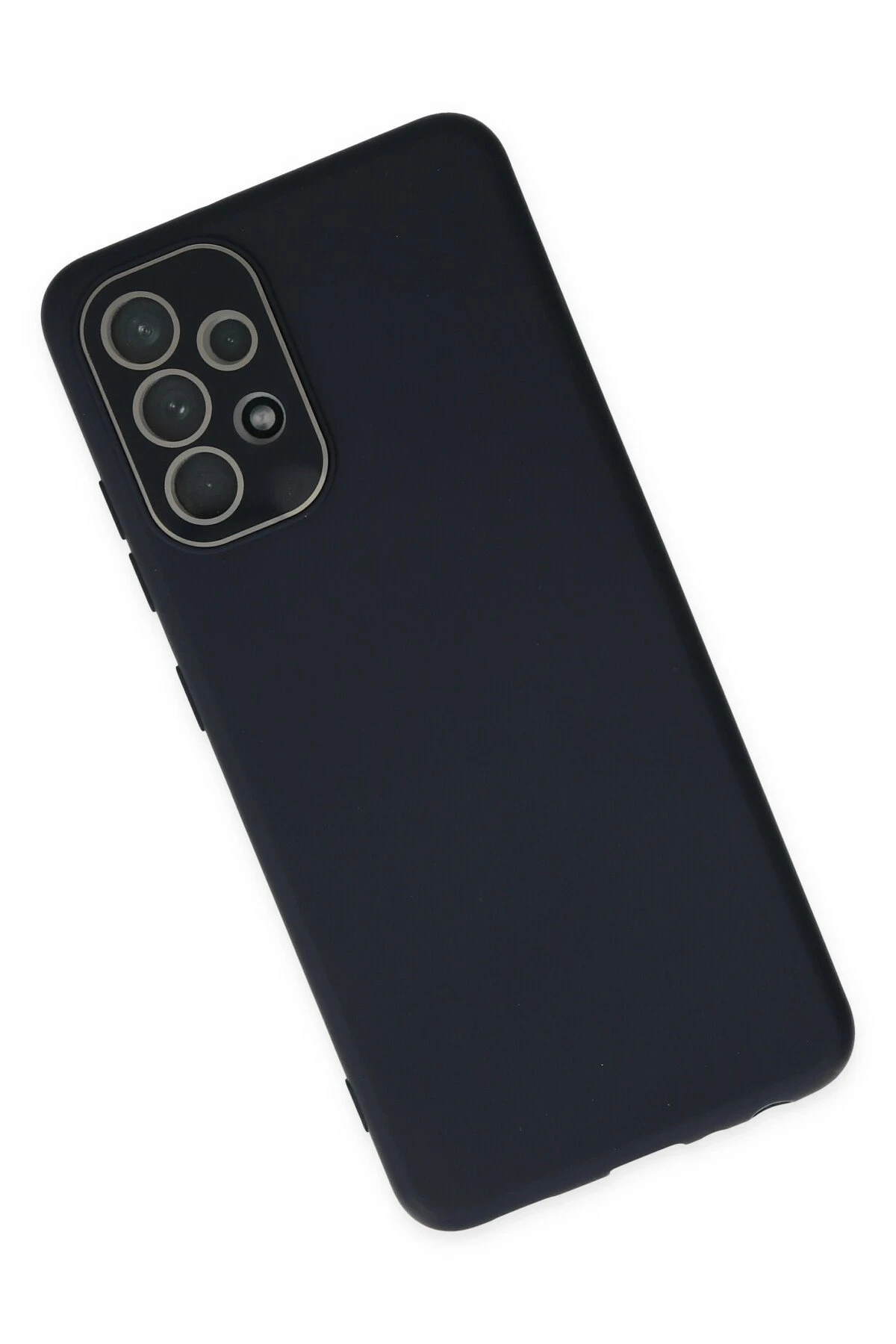 Newface Samsung Galaxy A33 5G Kılıf Lansman Glass Kapak - Lacivert