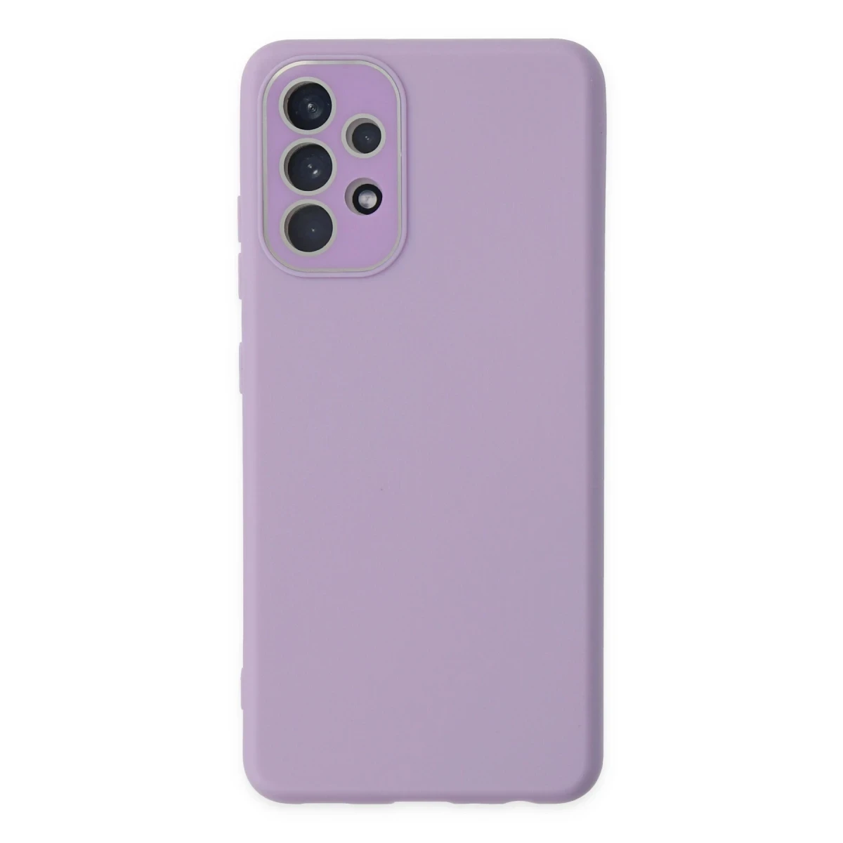 Newface Samsung Galaxy A33 5G Kılıf Lansman Glass Kapak - Lila